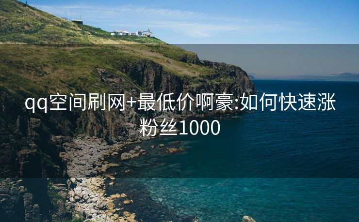qq空间刷网+最低价啊豪:如何快速涨粉丝1000