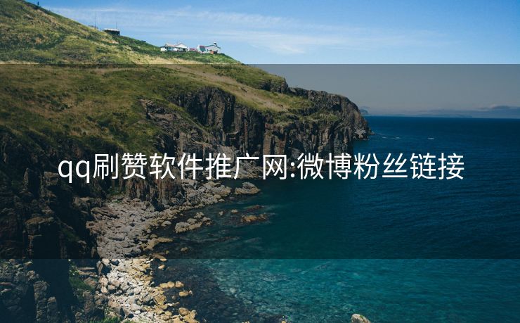 qq刷赞软件推广网:微博粉丝链接