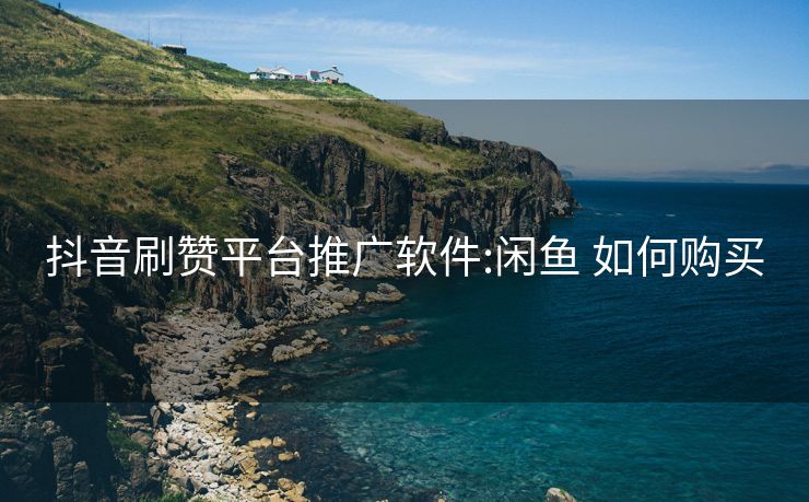 抖音刷赞平台推广软件:闲鱼 如何购买