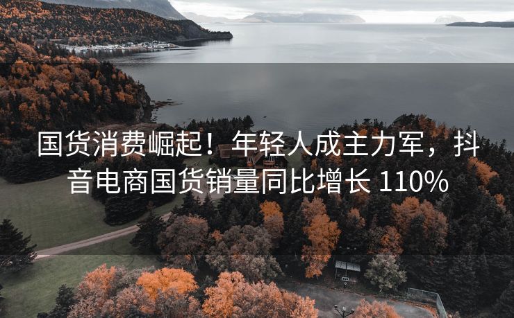国货消费崛起！年轻人成主力军，抖音电商国货销量同比增长 110%