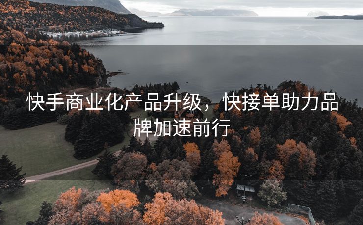 快手商业化产品升级，快接单助力品牌加速前行