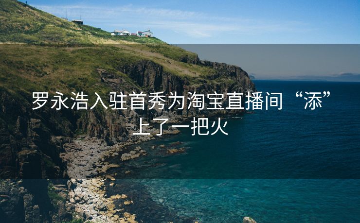 罗永浩入驻首秀为淘宝直播间“添”上了一把火