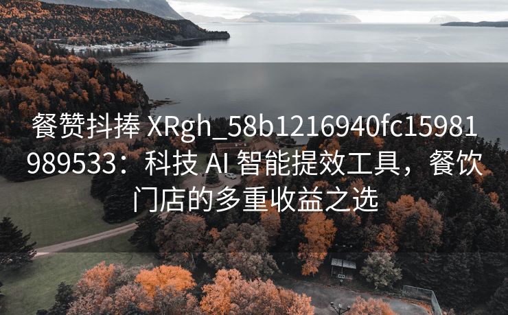 餐赞抖捧 XRgh_58b1216940fc15981989533：科技 AI 智能提效工具，餐饮门店的多重收益之选