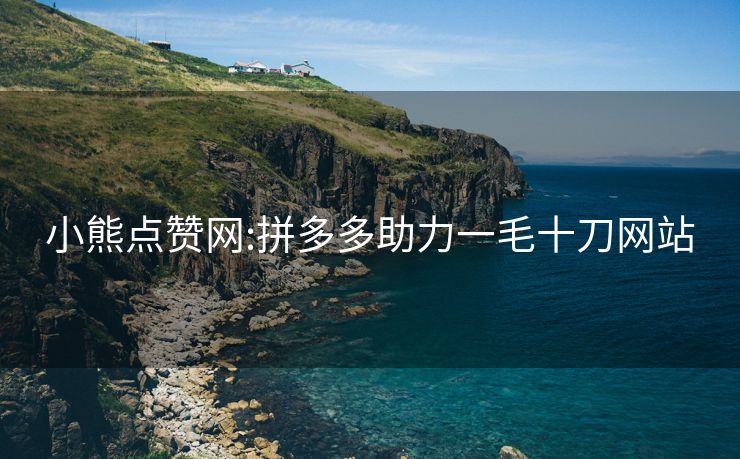 小熊点赞网:拼多多助力一毛十刀网站
