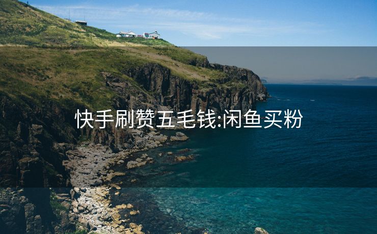 快手刷赞五毛钱:闲鱼买粉