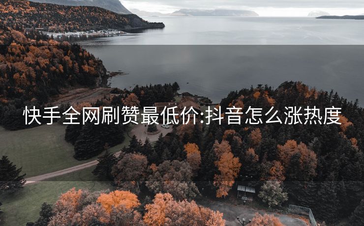 快手全网刷赞最低价:抖音怎么涨热度