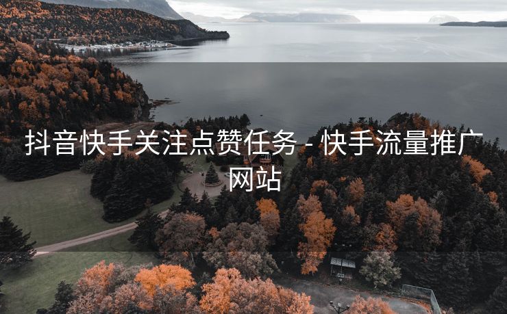 抖音快手关注点赞任务 - 快手流量推广网站