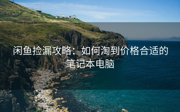 闲鱼捡漏攻略：如何淘到价格合适的笔记本电脑