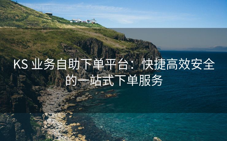 KS 业务自助下单平台：快捷高效安全的一站式下单服务