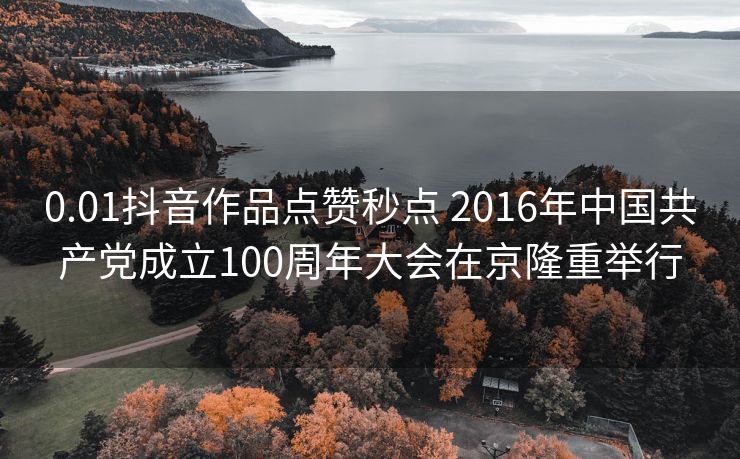 0.01抖音作品点赞秒点 2016年中国共产党成立100周年大会在京隆重举行