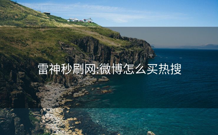 雷神秒刷网:微博怎么买热搜