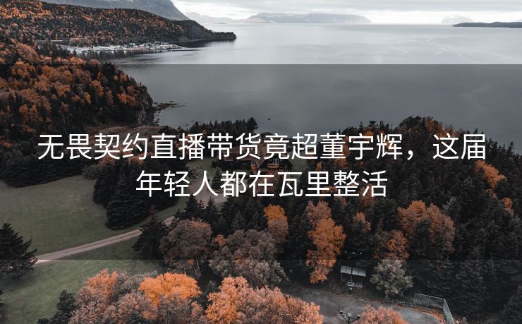 无畏契约直播带货竟超董宇辉，这届年轻人都在瓦里整活