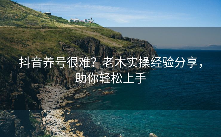 抖音养号很难？老木实操经验分享，助你轻松上手