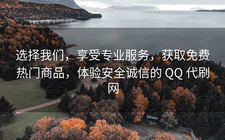 选择我们，享受专业服务，获取免费热门商品，体验安全诚信的 QQ 代刷网