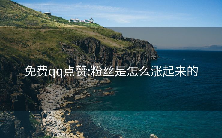免费qq点赞:粉丝是怎么涨起来的
