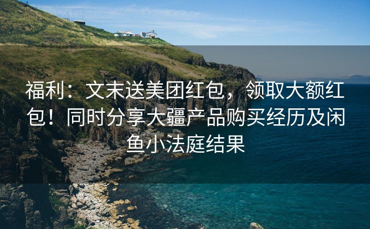 福利：文末送美团红包，领取大额红包！同时分享大疆产品购买经历及闲鱼小法庭结果