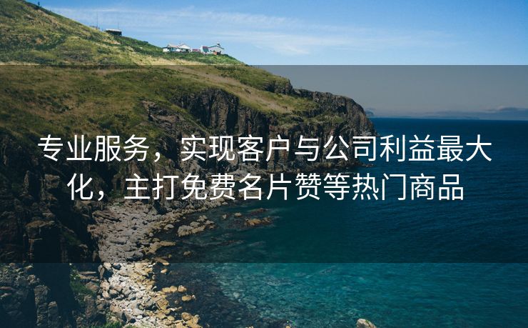 专业服务，实现客户与公司利益最大化，主打免费名片赞等热门商品