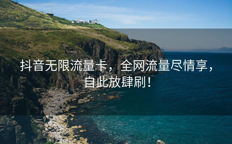 抖音无限流量卡，全网流量尽情享，自此放肆刷！