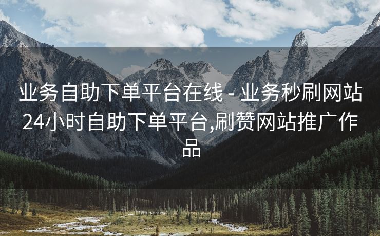 业务自助下单平台在线 - 业务秒刷网站24小时自助下单平台,刷赞网站推广作品