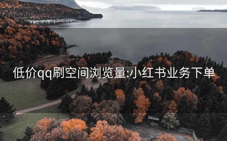 低价qq刷空间浏览量:小红书业务下单