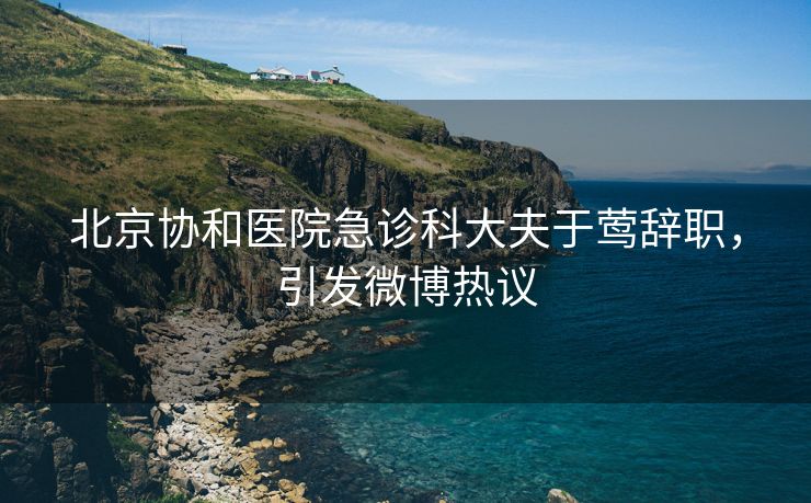 北京协和医院急诊科大夫于莺辞职，引发微博热议