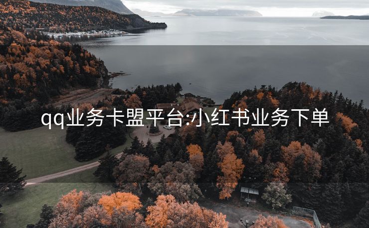 qq业务卡盟平台:小红书业务下单