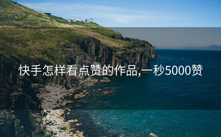 快手怎样看点赞的作品,一秒5000赞