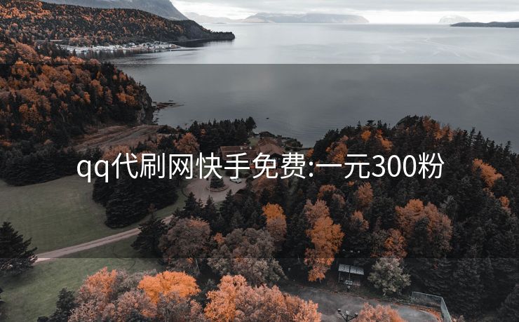 qq代刷网快手免费:一元300粉