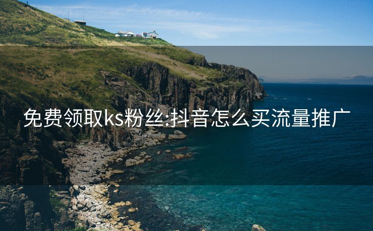 免费领取ks粉丝:抖音怎么买流量推广