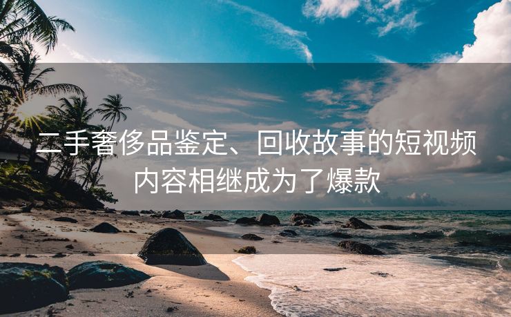 二手奢侈品鉴定、回收故事的短视频内容相继成为了爆款